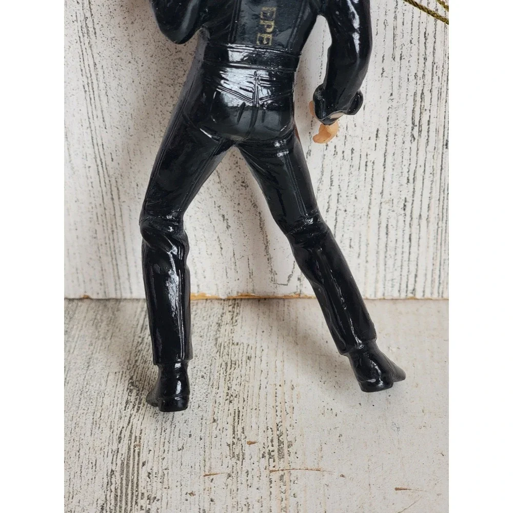Elvis Presley Kurt Adler black outfit ornament vintage Xmas microphone